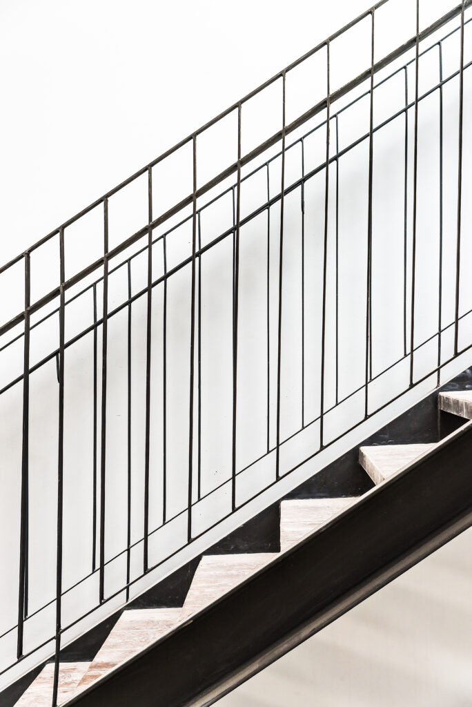Escalier en acier pour immobilier collectif